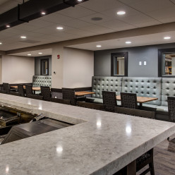 Bar and Booths at Prairie Star at Meadowlark Hills in Manhattan, KS.