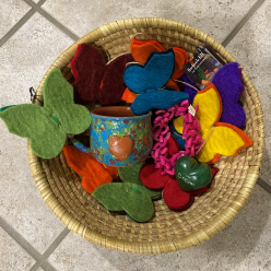 Silent Auction: Rooted Fair Trade sampler basket