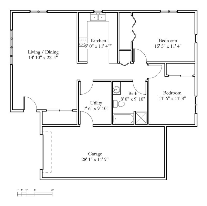  Cottage  Sample Floor  Plans  Meadowlark Continuing Care 