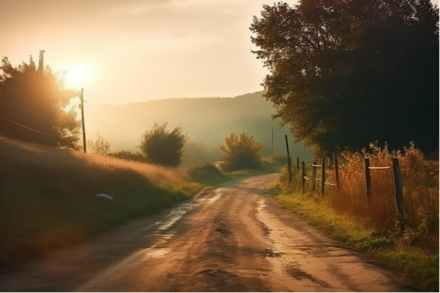 Rural Kansas road.