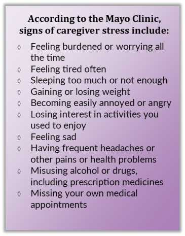 Signs of Caregiver Stress