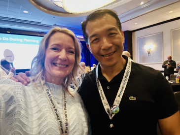 Michelle with Jimmy Choi, Fox Ninja, VIPD, and previous Empowered LIVE! presenter. 