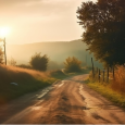 Rural Kansas road.
