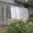 The Vanderlip greenhouse on Oregon Lane. The orchids were grown in the greenhouse. 