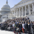 All 300 Parkinson’s Advocates in front of the capital.