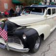 High bidders for a Progressive Party on Poyntz will arrive at their first stop in a 1943 limousine, owned and driven by resident Wanda Fulks.